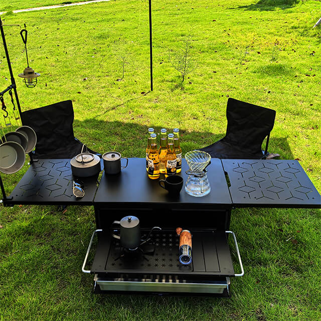 Caja de cocina para acampar al aire libre